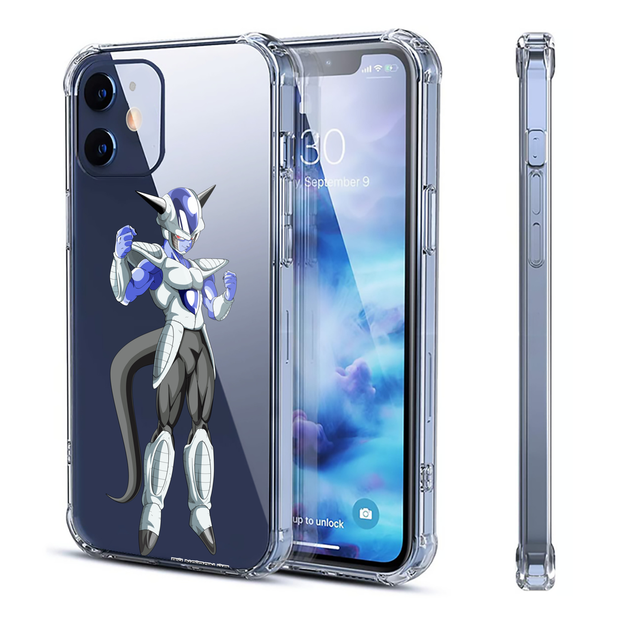 （画像用） ドラゴンボール フリーザ DRAGON BALL Frieza 【iPhone 12シリーズ対応】透明スマホケース（クリアソフトケース）
